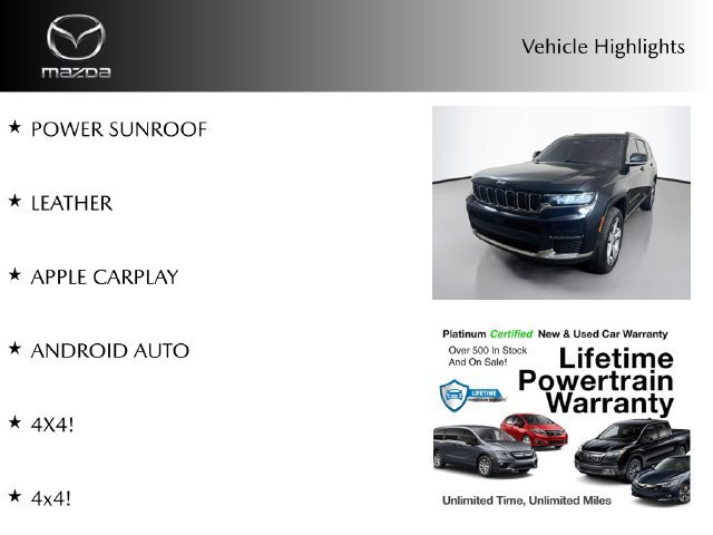 Used 2021 Jeep Grand Cherokee L Limited AWD/4WD image 4