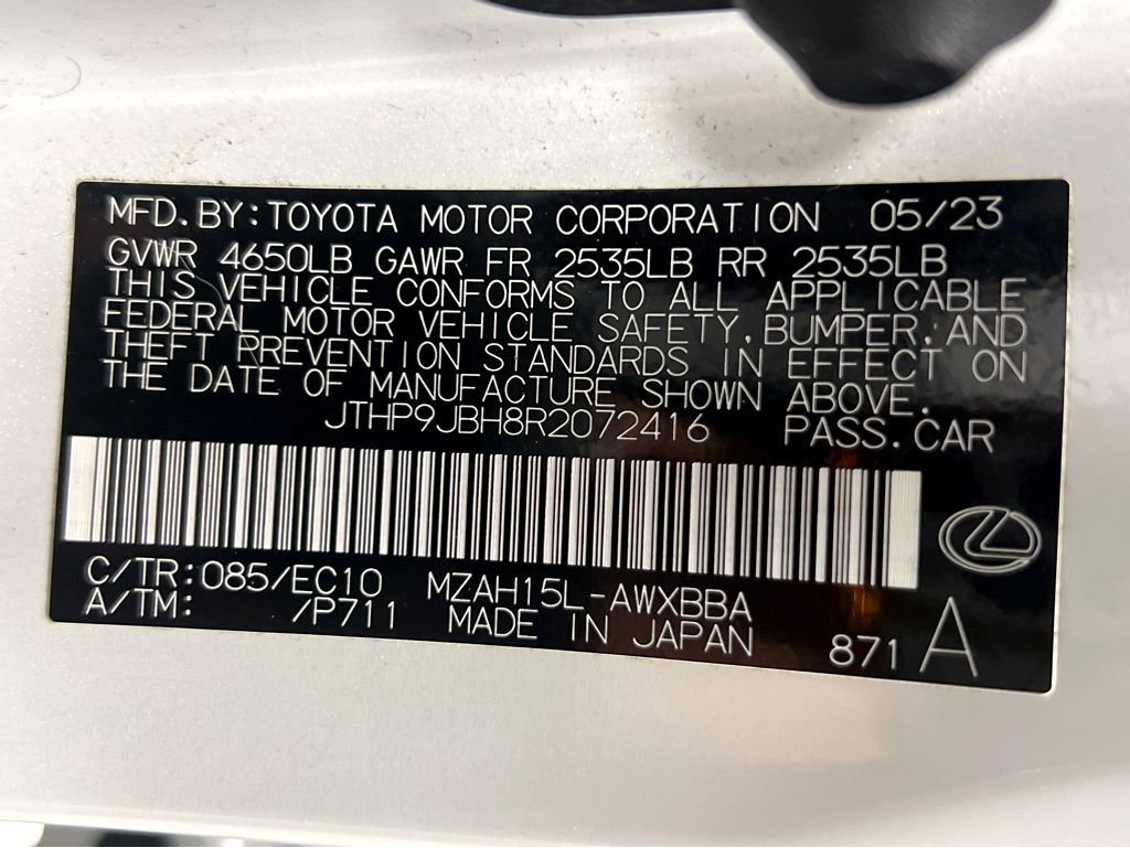 Certified 2024 Lexus UX 250h AWD w/ Premium Package image 27