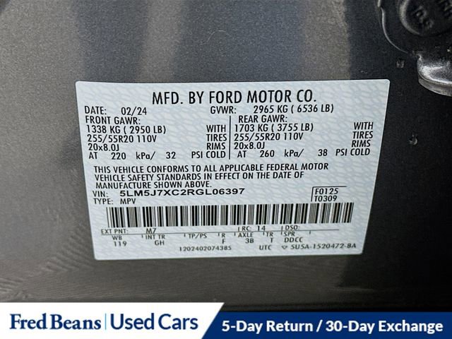 Certified 2024 Lincoln Aviator Reserve w/ Elements Package Plus image 36