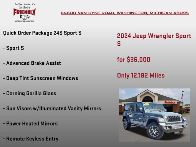 Used 2024 Jeep Wrangler Unlimited Sport AWD/4WD image 5