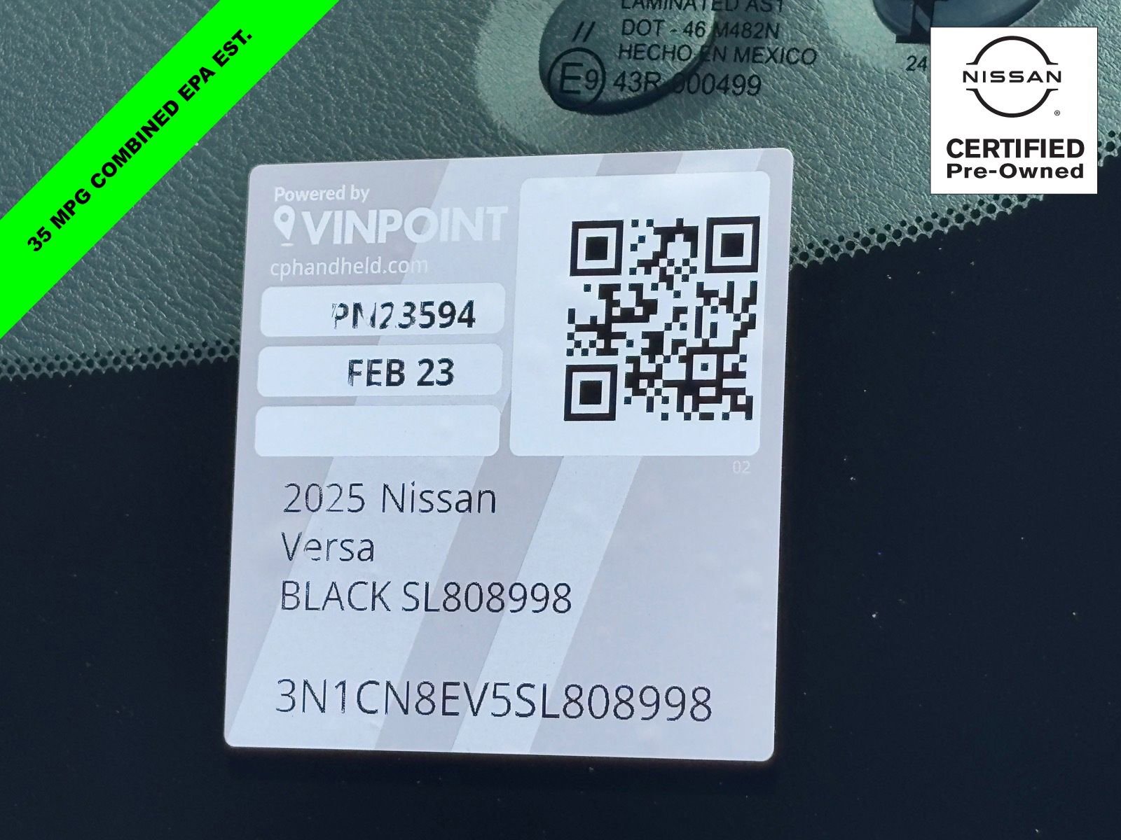 Certified 2025 Nissan Versa SV image 30