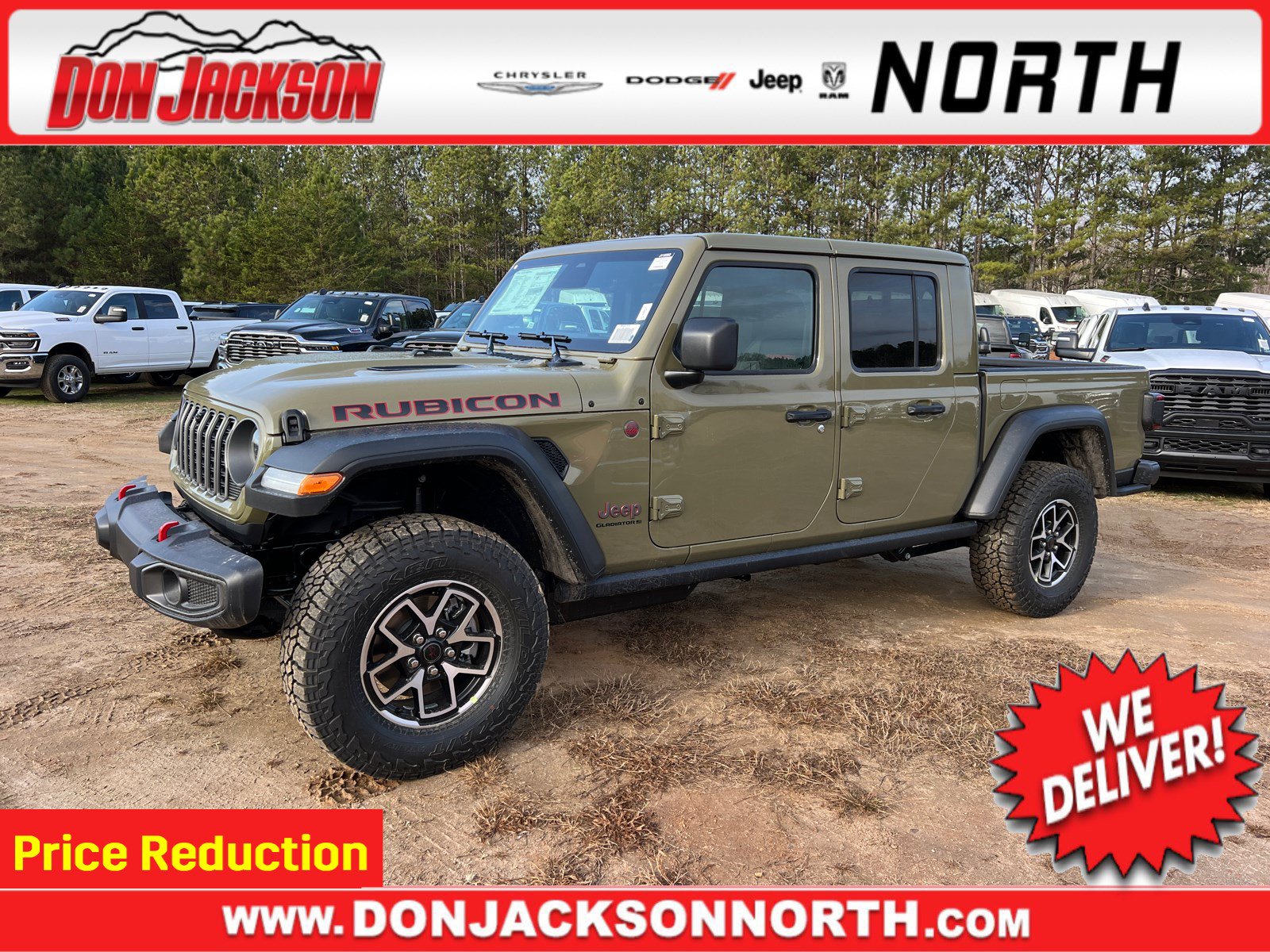 New 2026 Jeep Gladiator Rubicon w/ Safety Group
