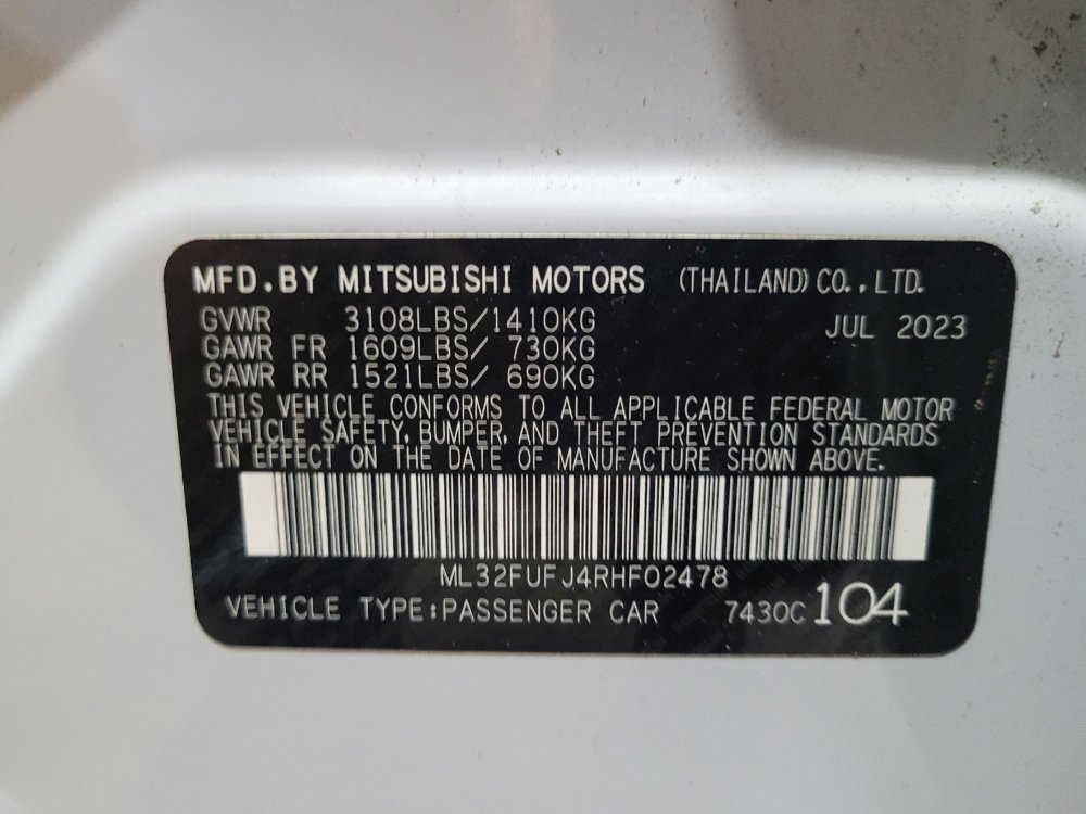 Used 2024 Mitsubishi Mirage G4 ES FWD image 33
