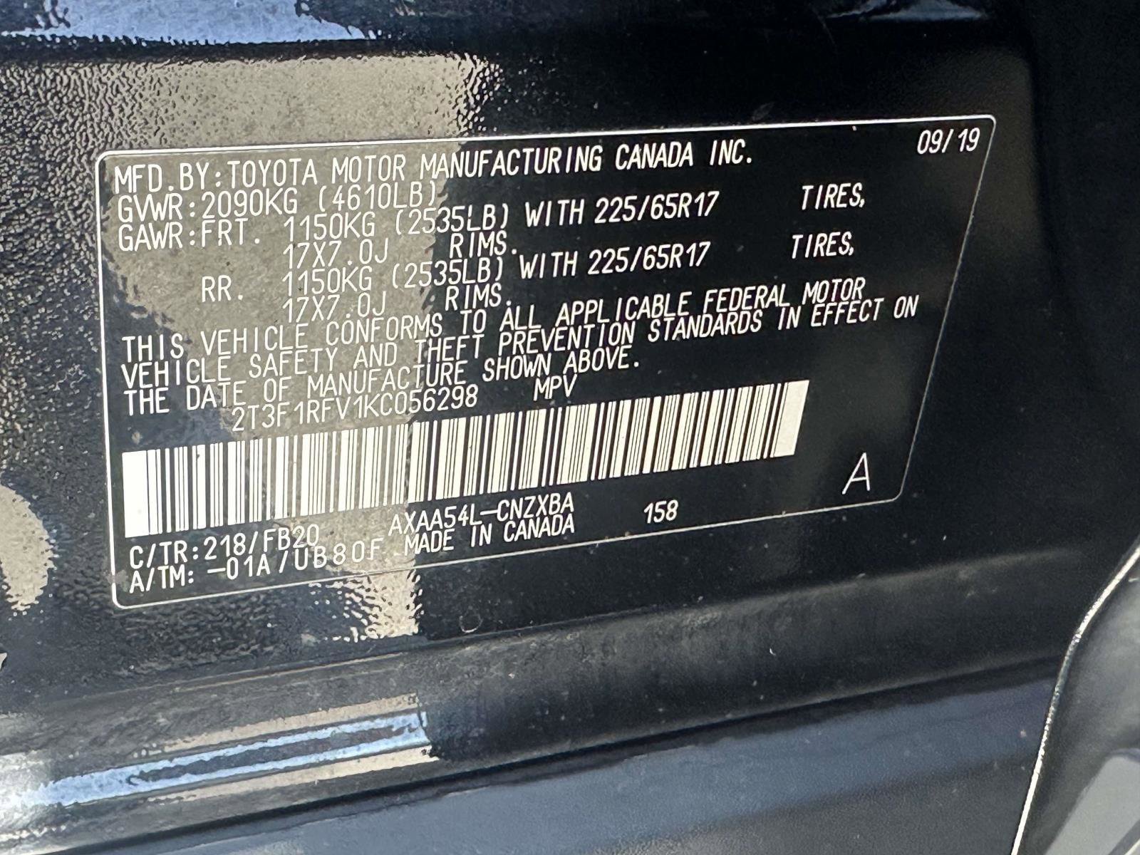 Used 2019 Toyota RAV4 LE AWD/4WD image 33