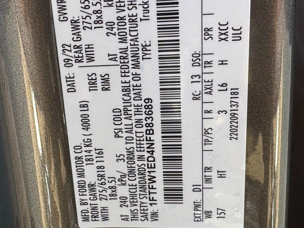 Used 2022 Ford F150 Lariat w/ Max Trailer Tow Package image 49