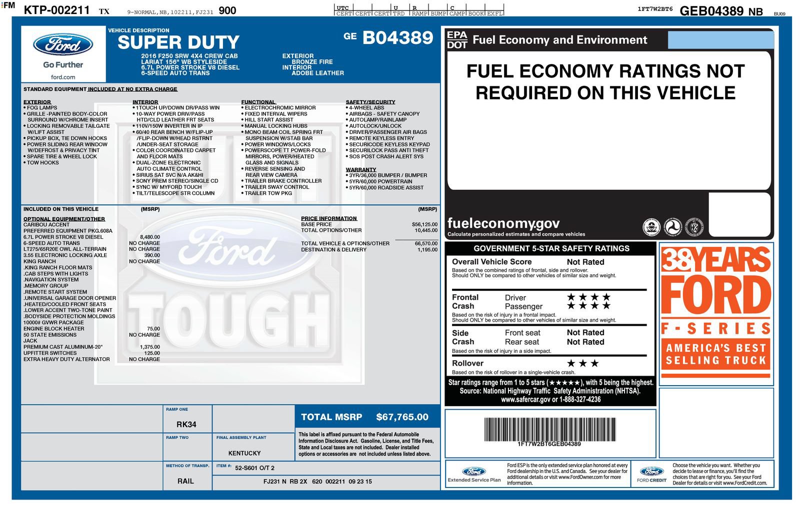 Used 2016 Ford F250 King Ranch AWD/4WD image 36