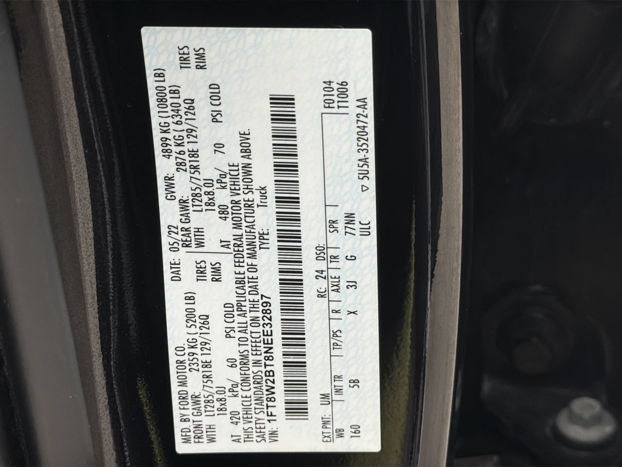 Used 2022 Ford F250 Lariat w/ Tremor Off-Road Package AWD/4WD image 34