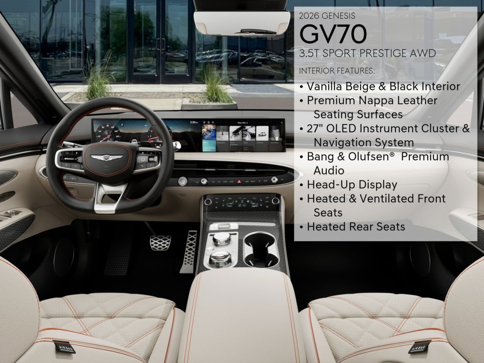 New 2026 Genesis GV70 3.5T Sport Prestige image 15