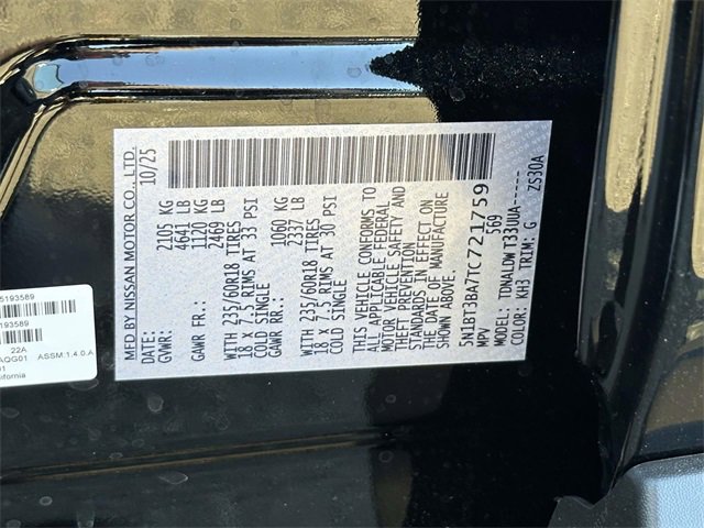 New 2026 Nissan Rogue SV image 24