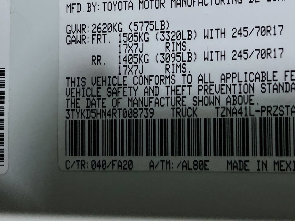 Certified 2024 Toyota Tacoma SR RWD image 28