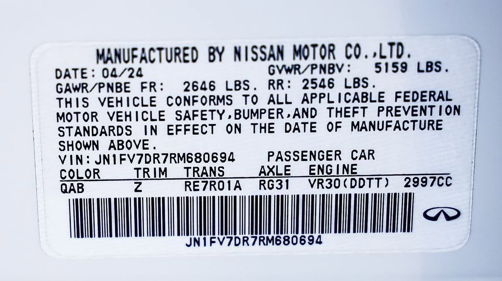 Used 2024 INFINITI Q50 Red Sport 400 image 29