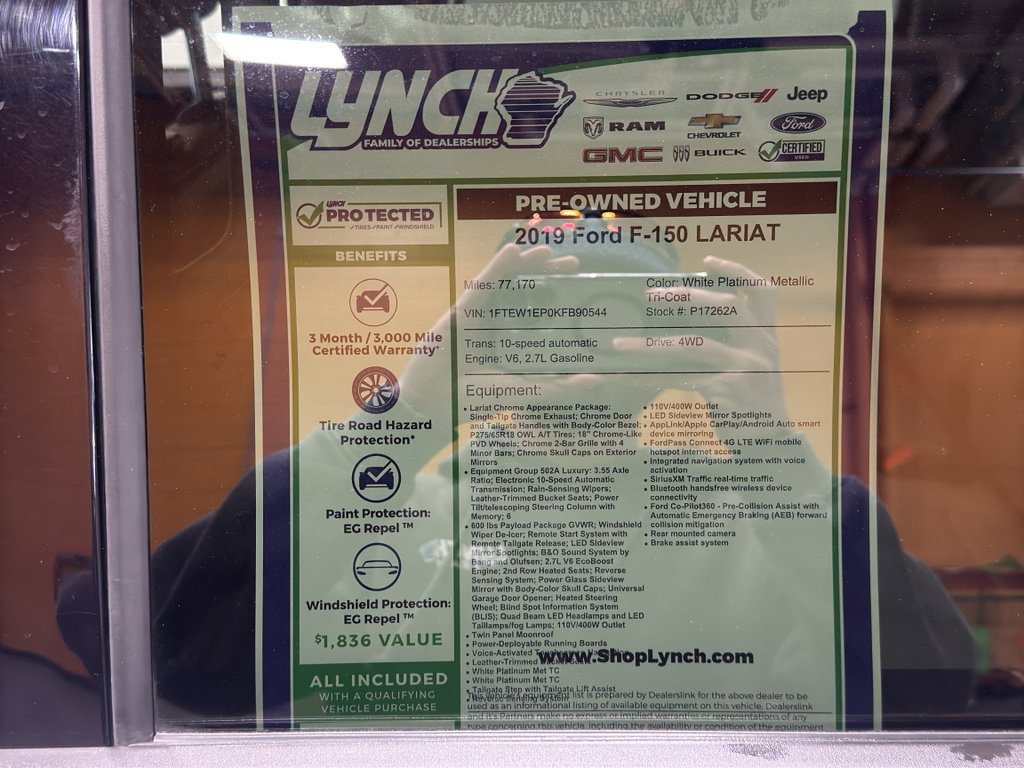 Used 2019 Ford F150 Lariat w/ Equipment Group 502A Luxury image 40