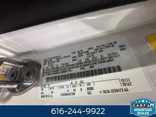 Used 2020 Ford Escape SE image 27