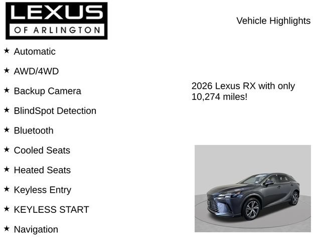 Certified 2026 Lexus RX 350 Premium w/ Convenience Package AWD/4WD image 8
