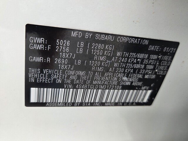Used 2021 Subaru Outback Onyx Edition XT AWD/4WD image 17