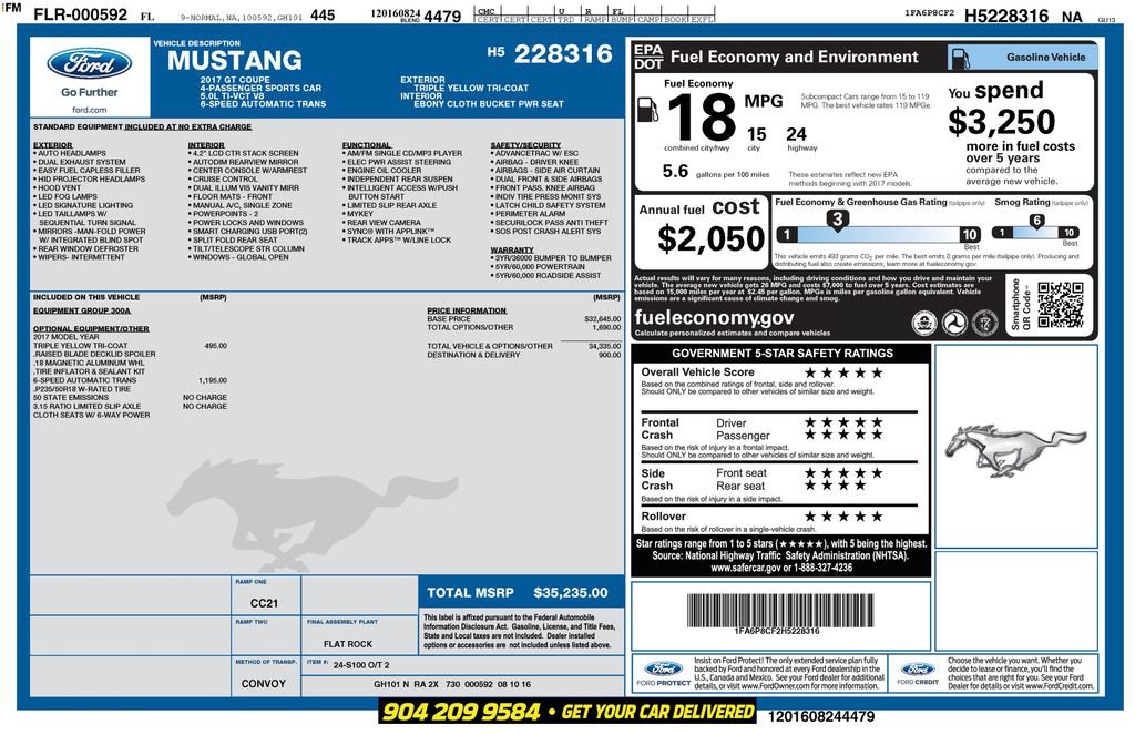Used 2017 Ford Mustang GT RWD image 35