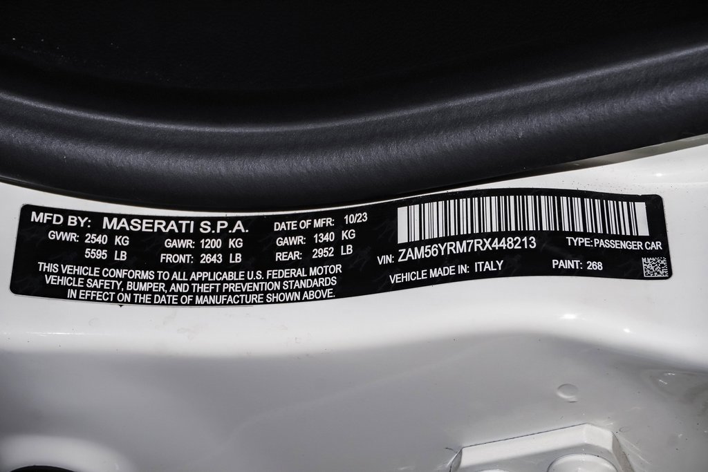 Certified 2024 Maserati Quattroporte Modena Ultima Q4 image 35
