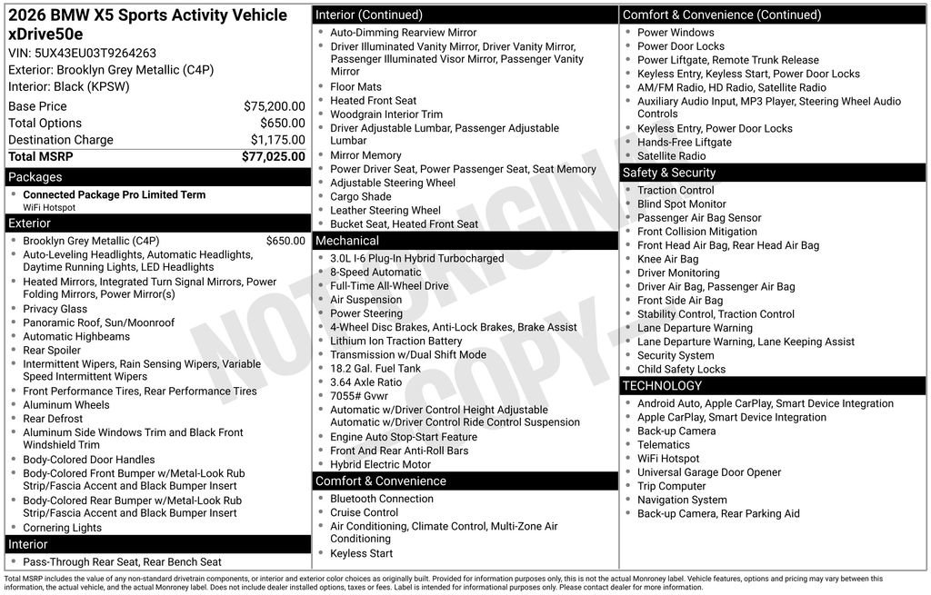 Used 2026 BMW X5 xDrive50e image 39