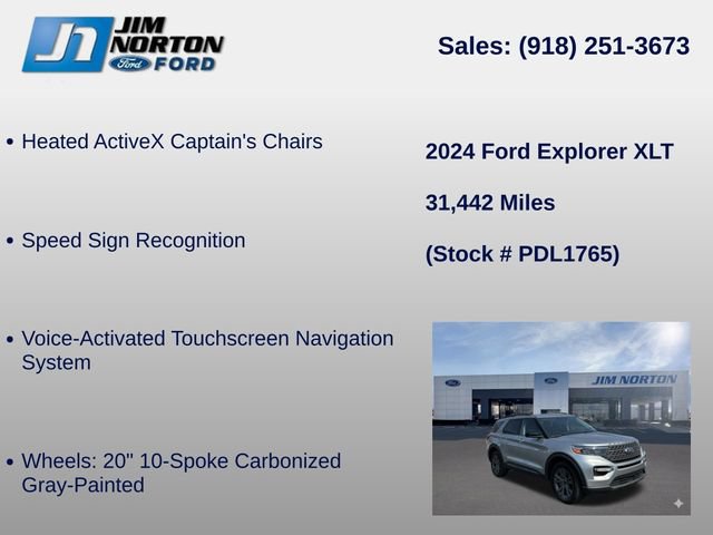 Used 2024 Ford Explorer XLT w/ Equipment Group 202A AWD/4WD image 40