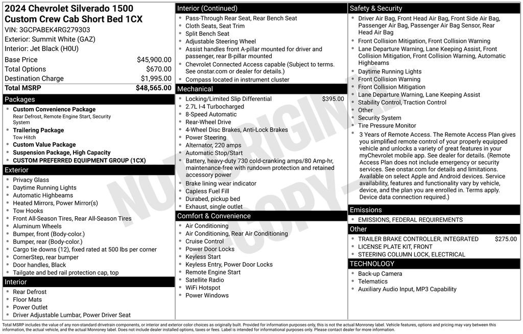 Used 2024 Chevrolet Silverado 1500 Custom image 56