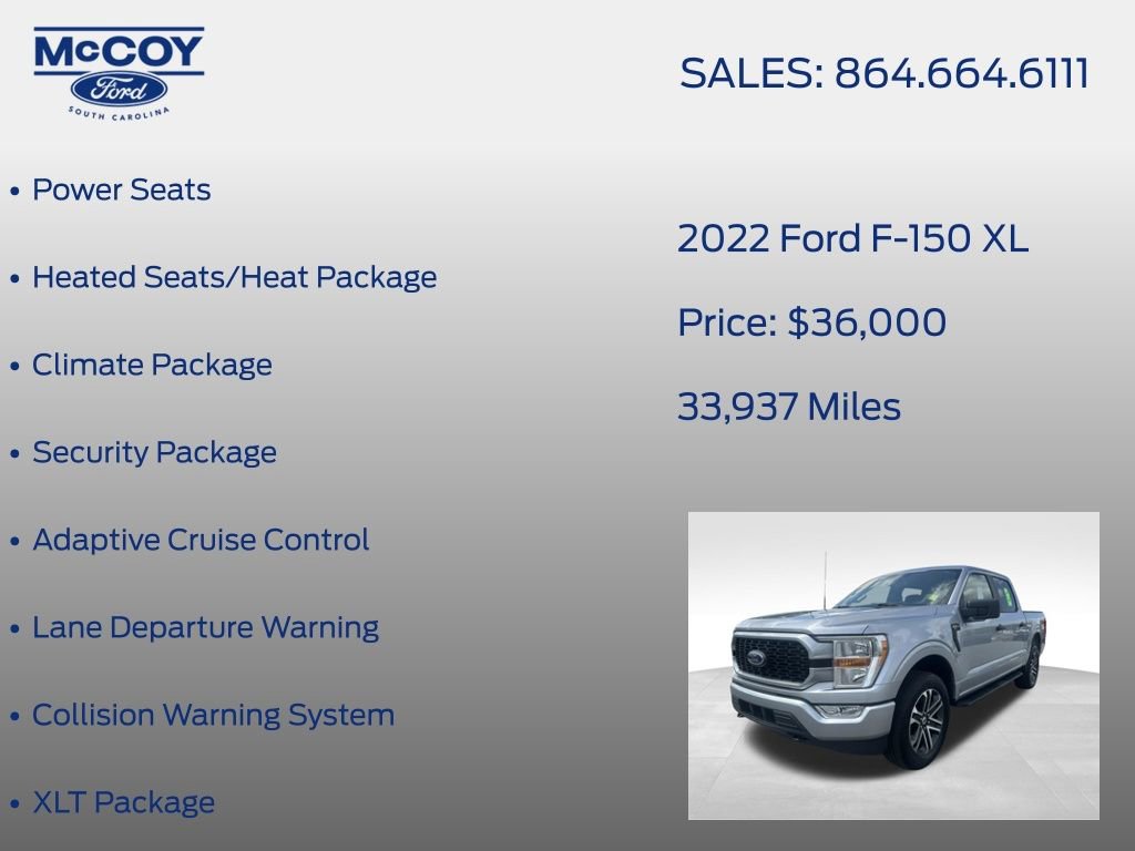 Used 2022 Ford F150 XL w/ STX Appearance Package image 23
