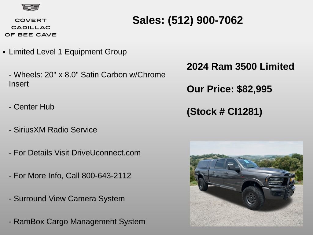 Used 2024 RAM 3500 Limited AWD/4WD image 30