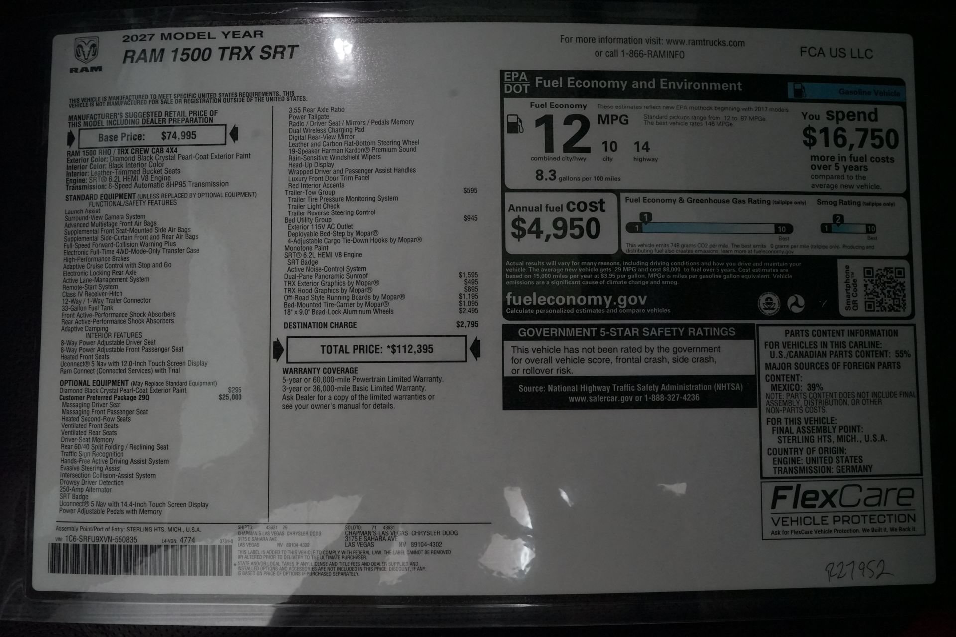 Used 2027 RAM 1500 TRX AWD/4WD image 35