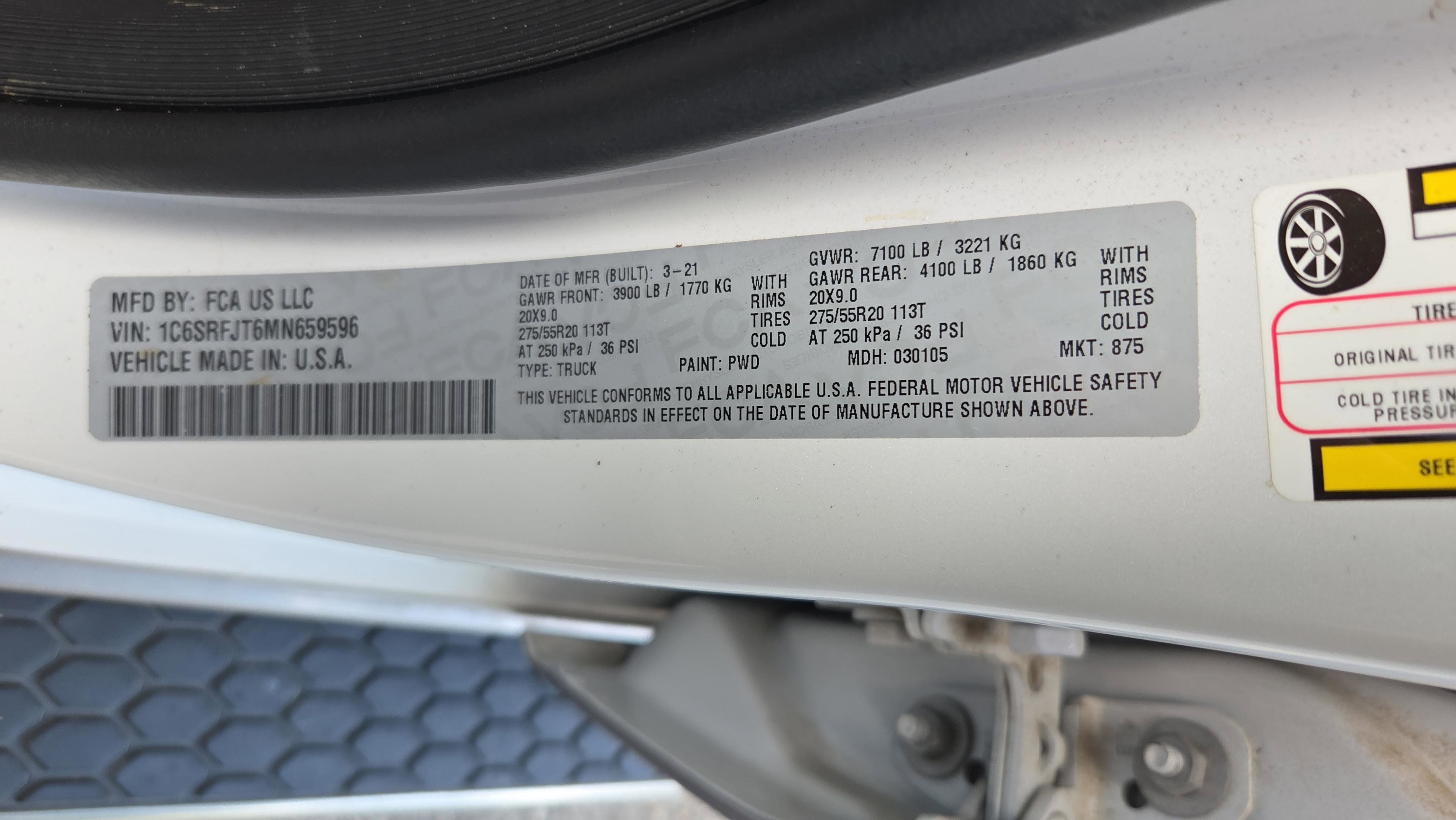 Used 2021 RAM 1500 Laramie AWD/4WD image 16