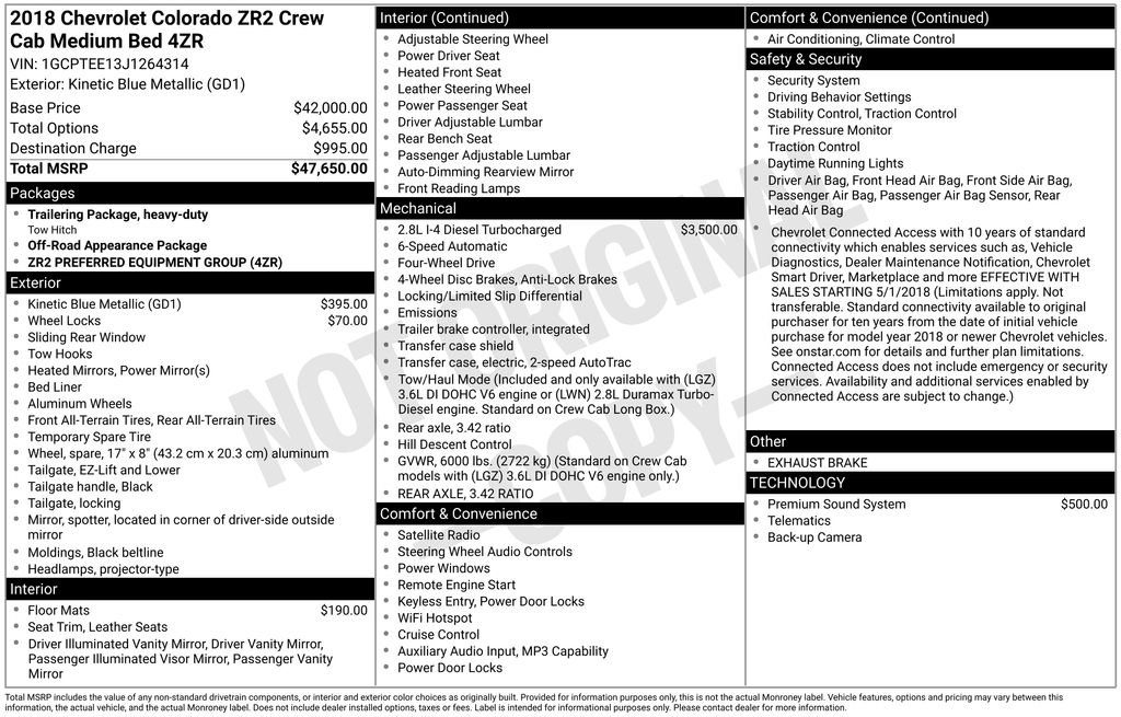 Used 2018 Chevrolet Colorado ZR2 image 31