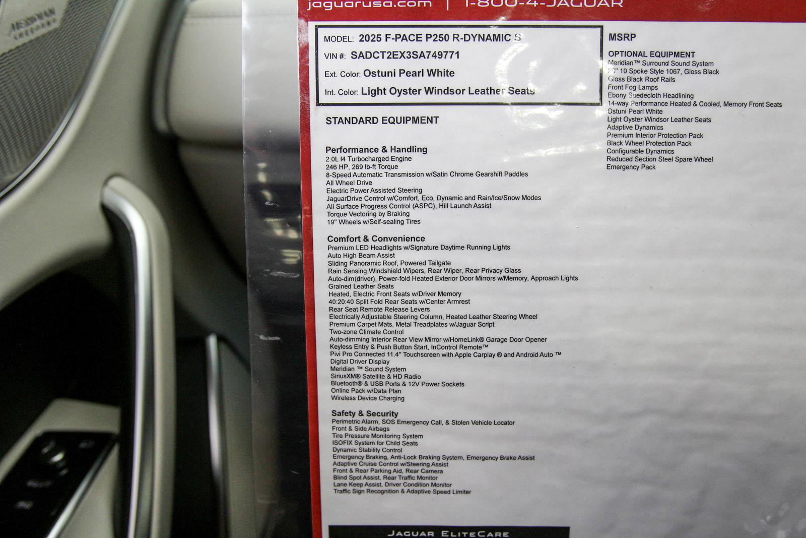 New 2025 Jaguar F-PACE R-Dynamic S image 35