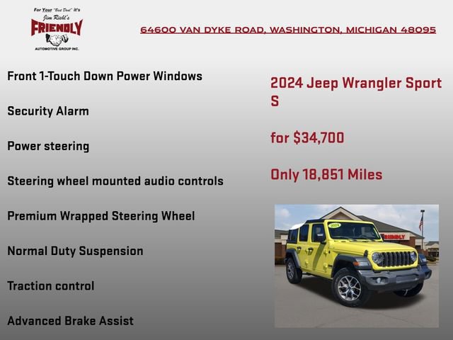 Used 2024 Jeep Wrangler Sport S image 20