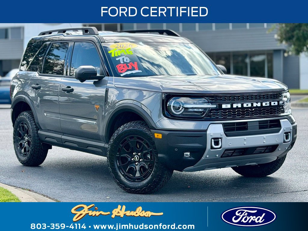 Certified 2026 Ford Bronco Sport Badlands w/ Sasquatch Badlands Package