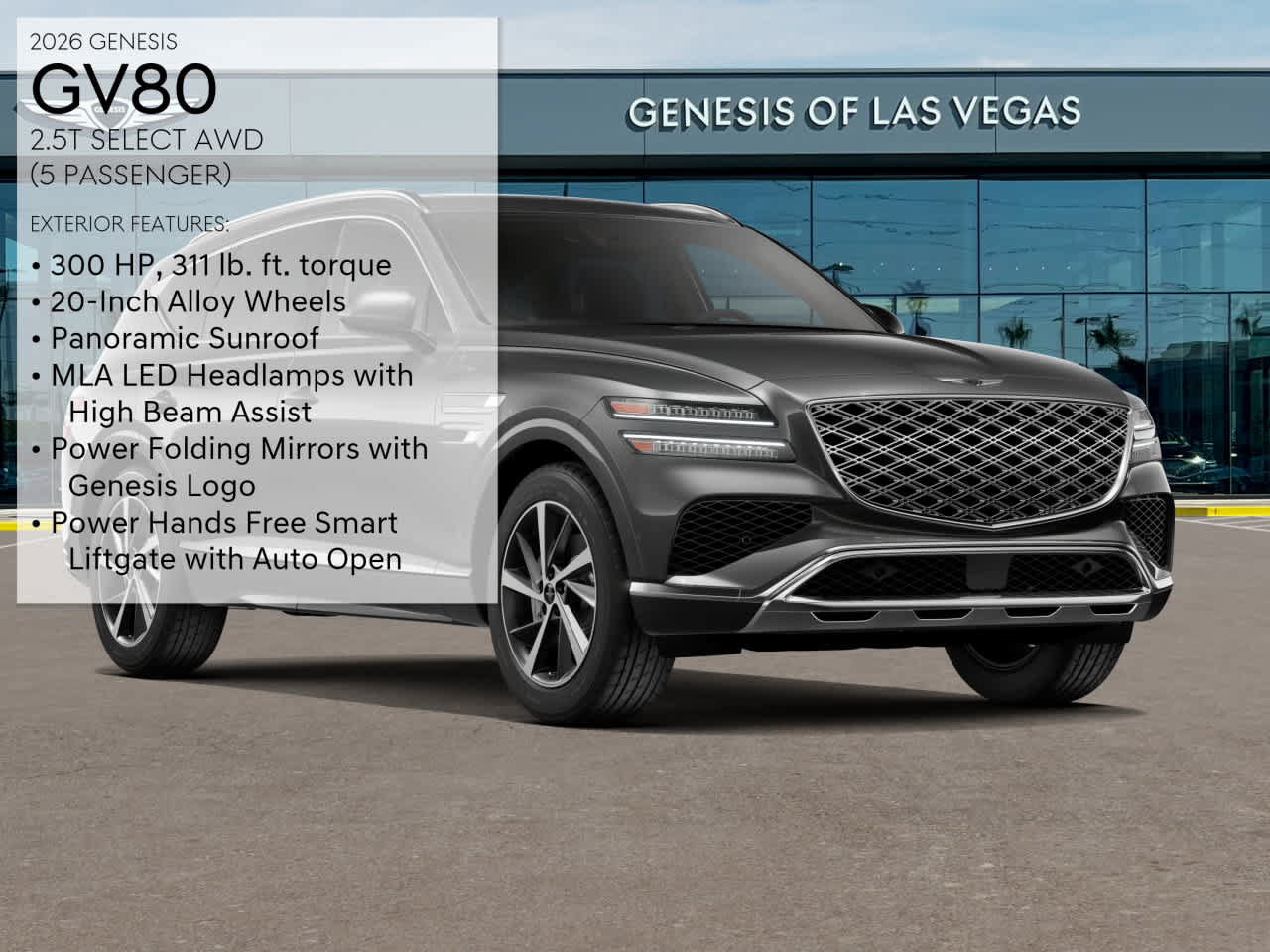 New 2026 Genesis GV80 2.5T Select AWD/4WD image 3