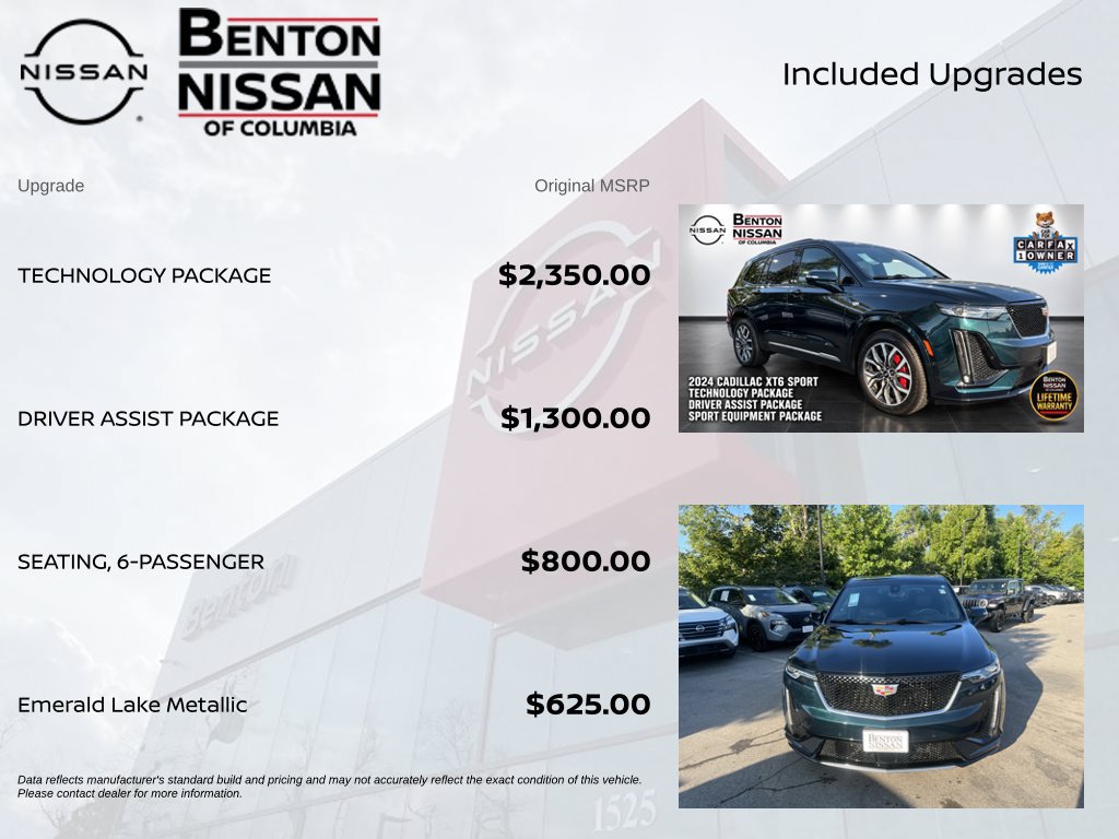 Used 2024 Cadillac XT6 Sport w/ Technology Package AWD/4WD image 6