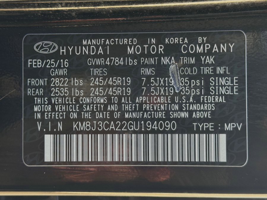 Used 2016 Hyundai Tucson Limited w/ Option Group 03 AWD/4WD image 66
