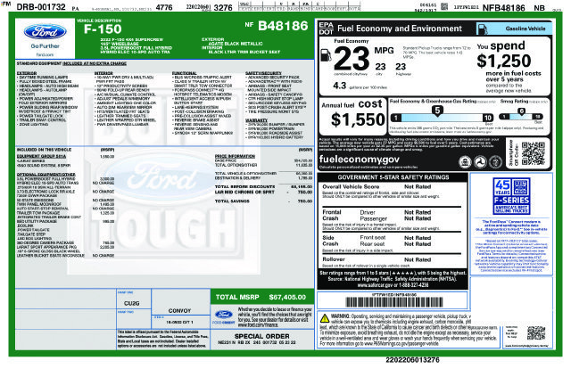 Certified 2022 Ford F150 Lariat AWD/4WD image 3