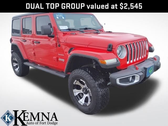 Used 2021 Jeep Wrangler Unlimited Sahara w/ Dual Top Group