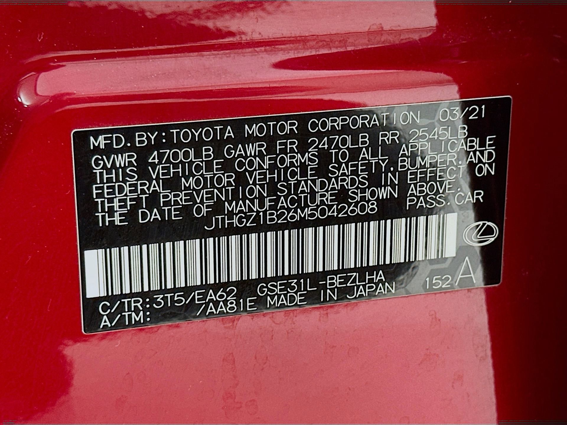 Used 2021 Lexus IS 350 F Sport w/ Accessory Package image 36