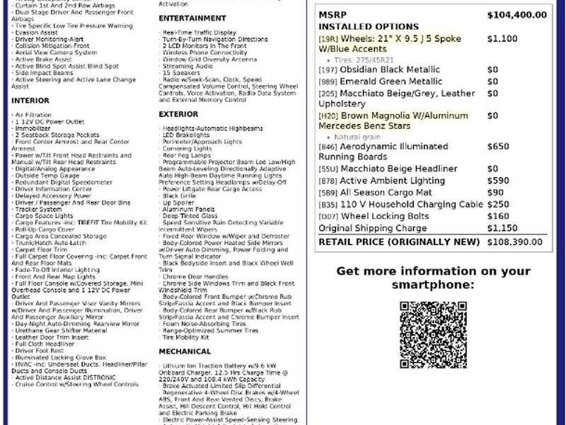 Used 2023 Mercedes-Benz EQS 450+ SUV image 8