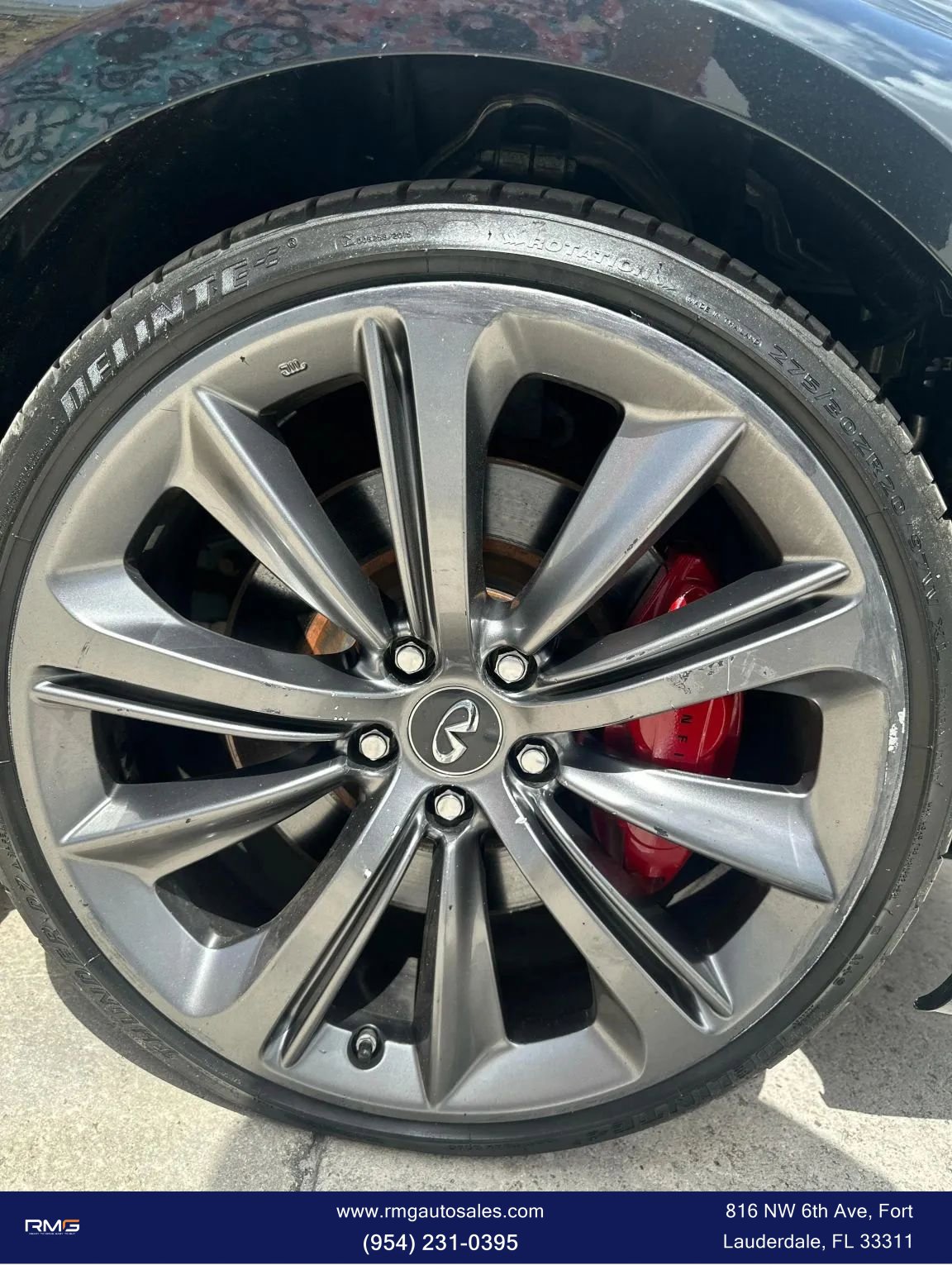Used 2019 INFINITI Q60 Red Sport 400 w/ Cargo Package AWD/4WD image 4