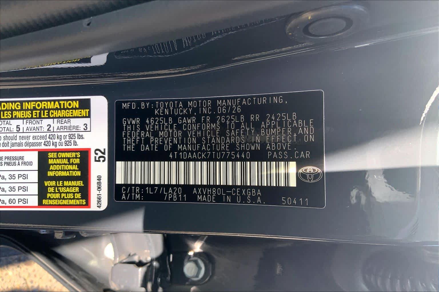 New 2026 Toyota Camry XLE FWD image 22