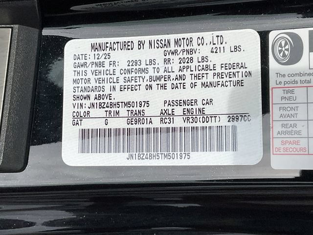 New 2026 Nissan Z Performance w/ Floor Mat Package RWD image 39