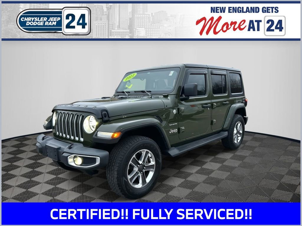 Used 2021 Jeep Wrangler Unlimited Sahara w/ LED Lighting Group