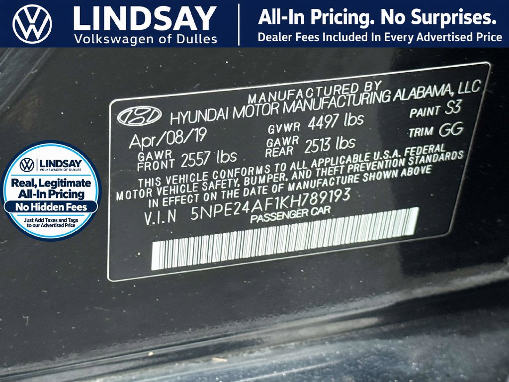 Used 2019 Hyundai Sonata SE FWD image 28