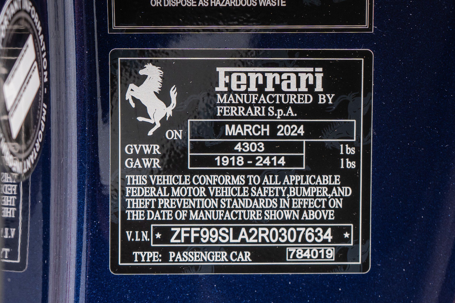 Used 2024 Ferrari 296 GTB RWD image 20