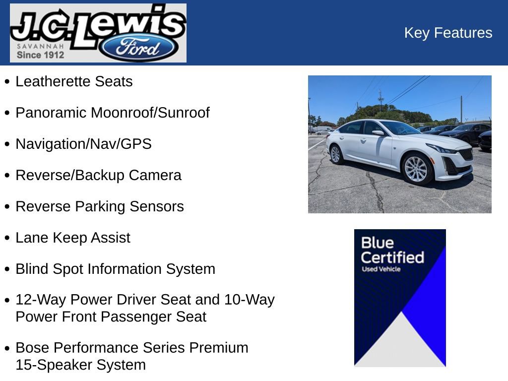 Used 2024 Cadillac CT5 Luxury w/ Sun And Sound Package RWD image 32