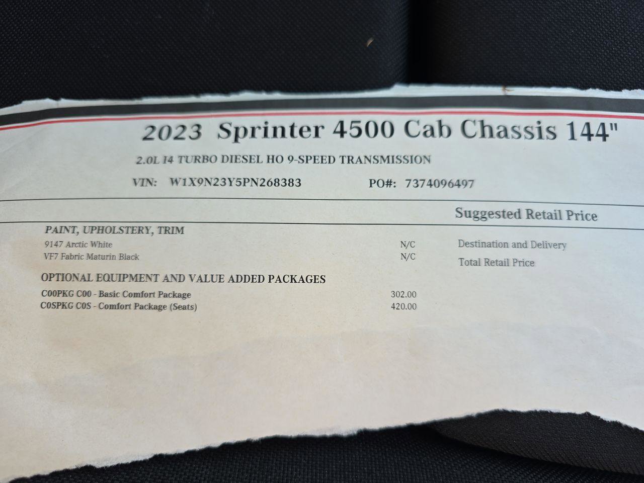 Used 2023 Mercedes-Benz Sprinter 4500 image 7