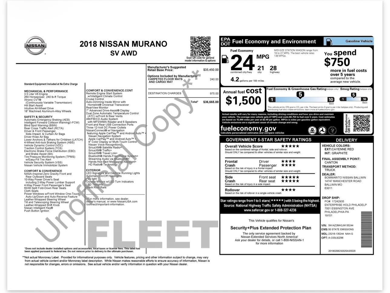 Used 2018 Nissan Murano SV AWD/4WD image 29