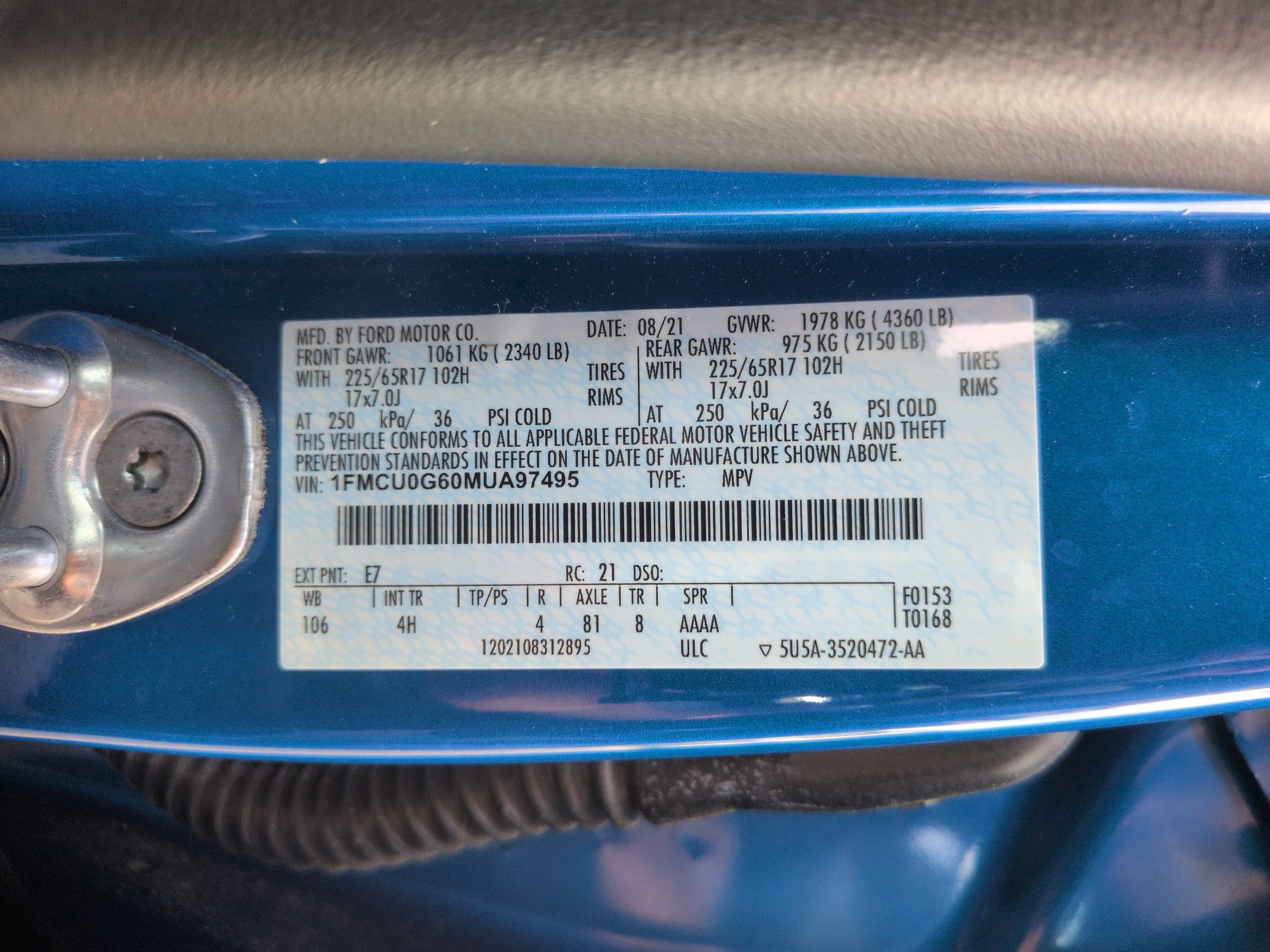 Used 2021 Ford Escape SE w/ Convenience Package FWD image 37