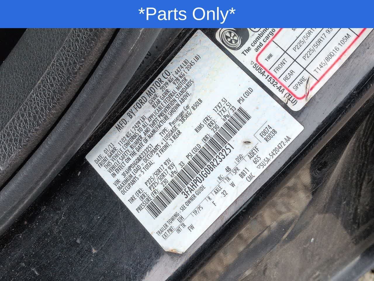 Used 2011 Ford Fusion SEL w/ 301A Rapid Spec Order Code FWD image 30